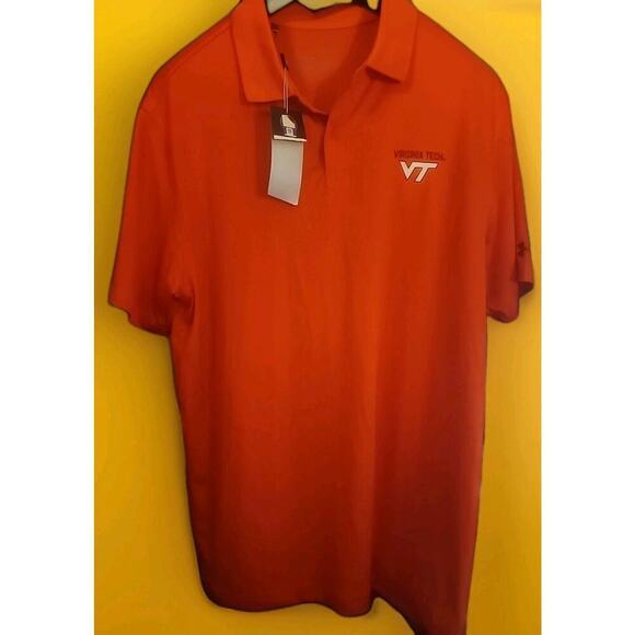 Under Armour Performance polo extra large Virginia Tech A125 NEW Hokies - Picture 1 of 4